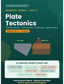 Earth & Space Science Unit 3: Plate Tectonics & Earthquakes | NGSS & NY Regents